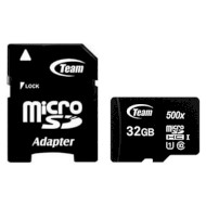 Карта памяти TEAM microSDHC 32GB UHS-I Class 10 + SD-adapter (TUSDH32GCL10U03)