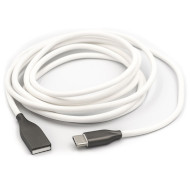 Кабель POWERPLANT USB2.0 AM/CM Silicone White 2м (CA910748)