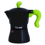 Кофеварка гейзерная CON BRIO CB-6609 Green 450мл