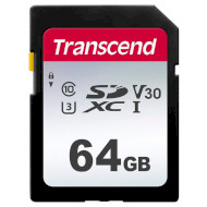 Карта памяти TRANSCEND SDXC 300S 64GB UHS-I U3 V30 Class 10 (TS64GSDC300S)