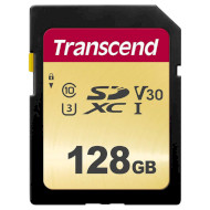 Карта памяти TRANSCEND SDXC 500S 128GB UHS-I U3 V30 Class 10 (TS128GSDC500S)