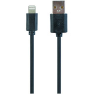 Кабель CABLEXPERT USB2.0 AM to Apple Lightning 0.1м Black (CC-USB2-AMLM-0.1M)