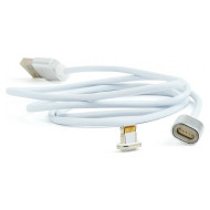 Кабель CABLEXPERT USB2.0 AM to Apple Lightning Magnetic 1м White (CC-USB2-AMLMM-1M)