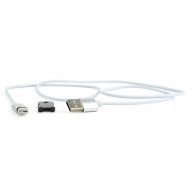 Кабель CABLEXPERT USB2.0 AM/Micro-BM Magnetic 1м White (CC-USB2-AMMUMM-1M)