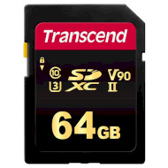 Карта памяти TRANSCEND SDXC 700S 64GB UHS-II U3 V90 Class 10 (TS64GSDC700S)