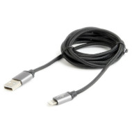 Кабель CABLEXPERT USB2.0 AM/Apple Lightning 1.8м Black (CCB-MUSB2B-AMLM-6)