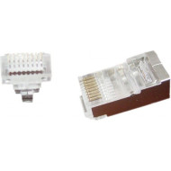 Коннектор сквозной CABLEXPERT RJ-45 FTP Cat.5e 100шт/уп (LC-PTF-01/100)