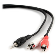 Кабель CABLEXPERT mini-jack 3.5 мм - 2RCA 1.5м Black (CCA-458)