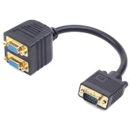 Сплиттер CABLEXPERT VGA - 2xVGA 0.2м Black (CC-VGAX2-20CM)