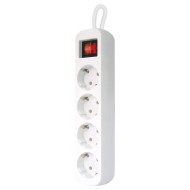 Удлинитель DEFENDER S418 White, 4 розетки, 1.8м (99237)