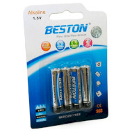 Батарейка BESTON Alkaline AAA 4шт/уп (AAB1833)