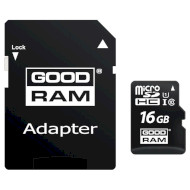 Карта памяти GOODRAM microSDHC M1AA 16GB UHS-I Class 10 + SD-adapter (M1AA-0160R12)