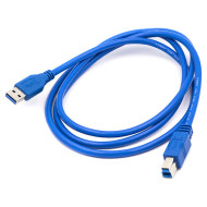 Кабель POWERPLANT USB3.0 AM/BM 1.5м Blue (CA911110)