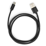 Кабель VINGA USB2.0 AM/CM Black 1м (VCPDCTCNB1BK)