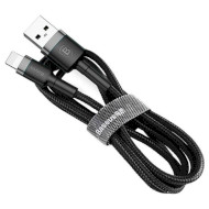 Кабель BASEUS Cafule Cable USB for Lightning 2м Gray/Black (CALKLF-CG1)