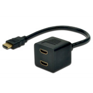 Сплиттер DIGITUS HDMI v1.3 0.2м Black (AK-330400-002-S)