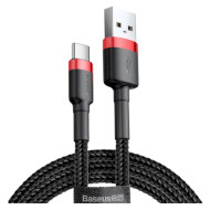 Кабель BASEUS Cafule Cable USB for Type-C 2м Red/Black (CATKLF-C91)