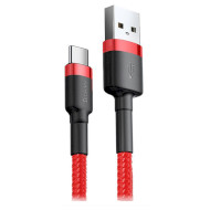 Кабель BASEUS Cafule Cable USB for Type-C Red 2м (CATKLF-C09)