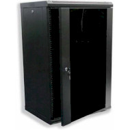 Настенный шкаф 19" HYPERNET WMNC66-18U-Flat-Black (18U, 600x600мм, RAL9005)