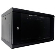 Настенный шкаф 19" HYPERNET WMNC66-6U-Flat-Black (6U, 600x600мм, RAL9005)