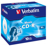 CD-R VERBATIM Music 700MB 16x 10pcs/jewel (43365)