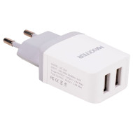 Зарядное устройство MAXXTER 2xUSB-A, 2.4A White (UC-25A)