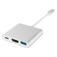 Порт-репликатор DYNAMODE 3-in-1 USB-C to HDMI, 1xUSB-C, 1xUSB3.0