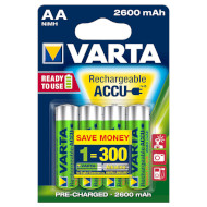 Аккумулятор VARTA Rechargeable Accu AA 2600mAh 4шт/уп (05716 101 404)