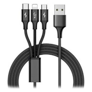 Кабель REAL-EL Premium USB2.0 AM/Apple Lightning/Micro-BM/Type-C 1м (EL123500035)