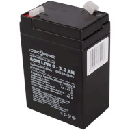 Аккумуляторная батарея LOGICPOWER LPM 6 - 5.2 AH (6В, 5.2Ач) (LP4158)