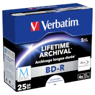 BD-R SL VERBATIM MDisc 25GB 4x 5pcs/jewel (43823)