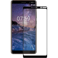 Защитное стекло POWERPLANT Full Screen Black для Nokia 7 Plus (GL605231)