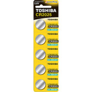 Батарейка TOSHIBA Lithium CR2025 5шт/уп (00152702)