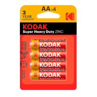 Батарейка KODAK Extra Heavy Duty AA 4шт/уп (30951044)