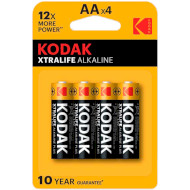 Батарейка KODAK Xtralife AA 4шт/уп (30952027)