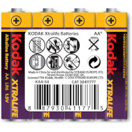 Батарейка KODAK Xtralife AA 4шт/уп (30411777)