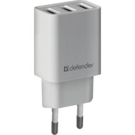 Зарядное устройство DEFENDER UPA-31 3xUSB-A 3.1A White (83587)