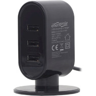 Зарядное устройство ENERGENIE 3xUSB-A, 3.1A, 15W Black or White (EG-U3C3A-01-MX)