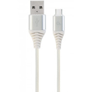 Кабель CABLEXPERT USB2.0 CM/AM Premium 1м White (CC-USB2B-AMCM-1M-BW2)