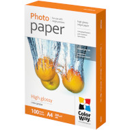 Фотобумага COLORWAY High Glossy A4 260г/м² 100л (PG260100A4)