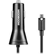 Автомобильное зарядное устройство MODECOM Royal 1xUSB-A, 2.4A Black w/Micro-USB cable (ZT-MC-KULU-01)
