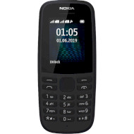 Мобільний телефон NOKIA 105 (2019) SS Black (16KIGB01A13)
