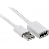 Кабель-удлинитель ATCOM USB2.0 AM/AF White 0.8м (3788)