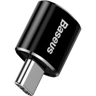 Адаптер OTG BASEUS USB Female to Type-C Male Adapter Black (CATOTG-01)