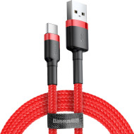 Кабель BASEUS Cafule USB for Type-C 3м Red (CATKLF-U09)