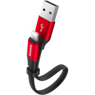 Кабель BASEUS Nimble Portable Cable for Lightning 0.23м Black/Red (CALMBJ-B91)