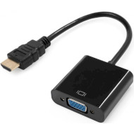 Адаптер VINGA HDMI - VGA Black (VCPAHDMIM2VGAFBK)