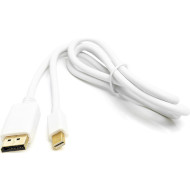 Кабель POWERPLANT DisplayPort - Mini DisplayPort 1м White (CA911868)