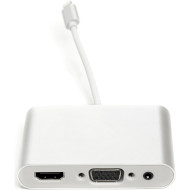 Адаптер POWERPLANT Lightning - HDMI/VGA/аудио 3.5мм Silver (CA911929)