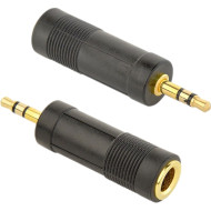 Адаптер CABLEXPERT mini-jack 3.5 mm - jack 6.35 mm Black (A-6.35F-3.5M)